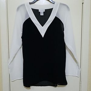 Sheer blouse with camisole